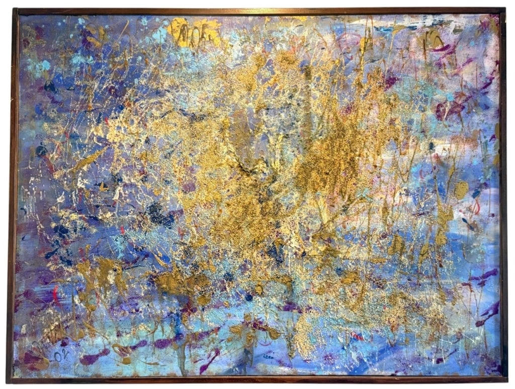 JACQUIE C. SUERTE ACRYLIC PAINTING ON CANVAS 47" (1 of 5)
