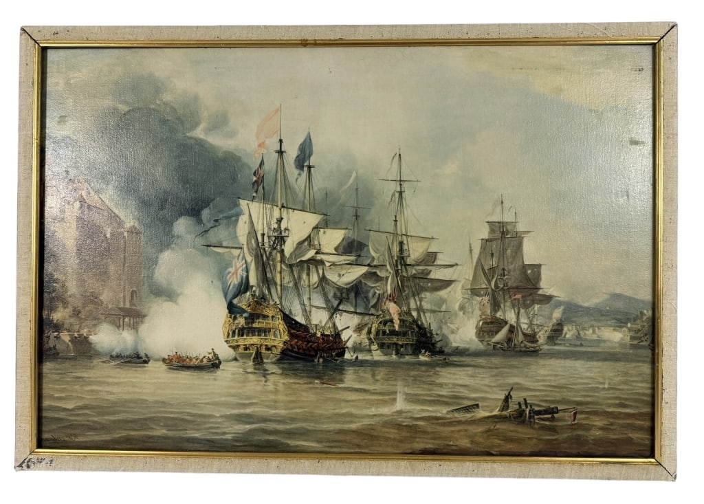 CAPTUR PUERTO BELLO PAINTING AFTER GEORGE CHAMBERS (1 of 7)