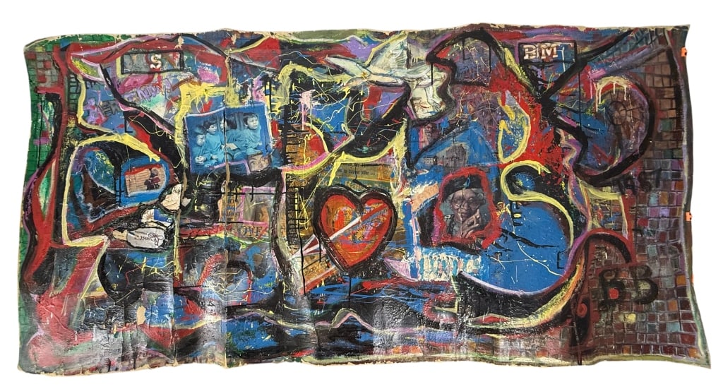 UNTITLED MIXED MEDIA COMPOSITION MYSTERY ARTIST (1 of 6)