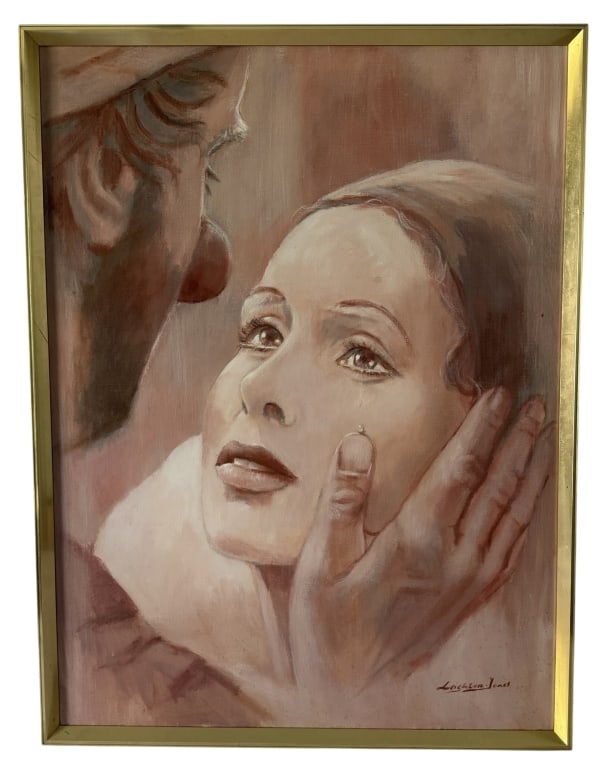LEIGHTON-JONES SIGNED ORIGINAL PORTRAIT PAINTING (1 of 5)