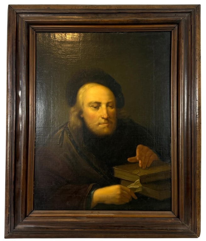 DUTCH SCHOOL SCHOLAR PORTRAIT MANNER OF REMBRANDT (1 of 9)