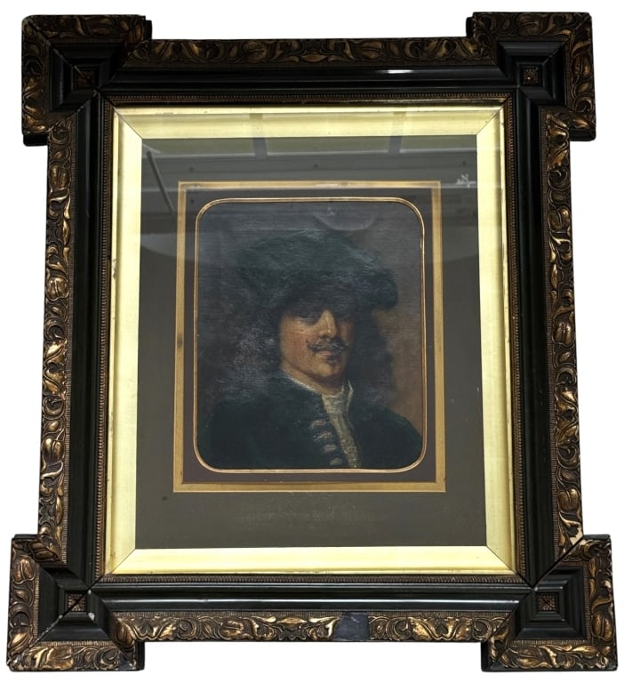 DUTCH PORTRAIT OIL PAINTING AFTER GERARD DOU (1 of 6)