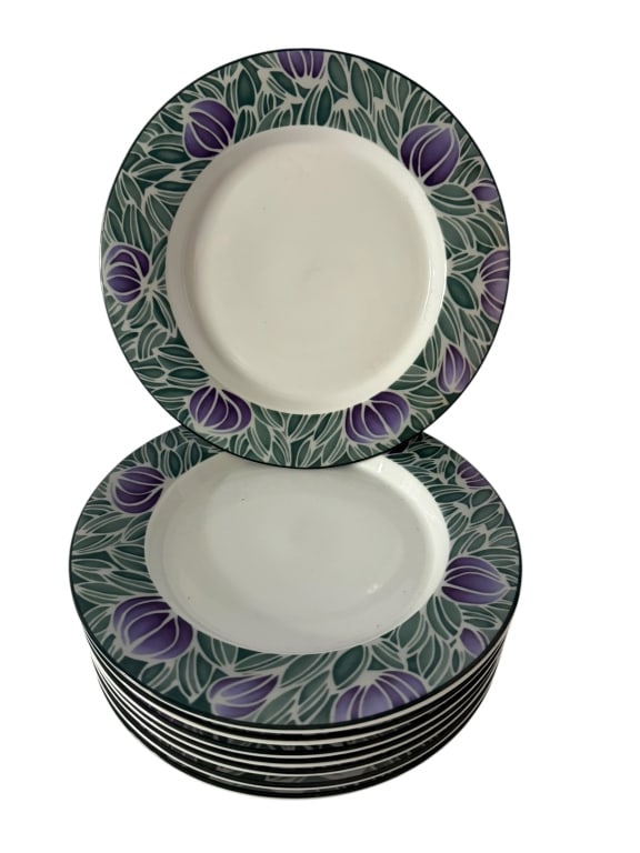8 DANSK EDEN PORTUGAL FLORAL PORCELAIN PLATES (1 of 4)