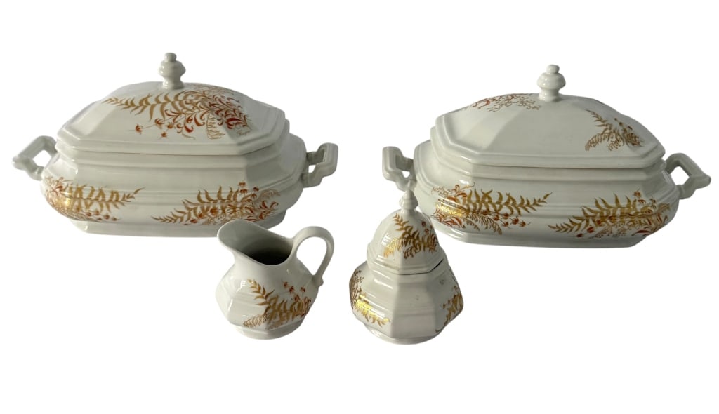 4 PIECE LEONARD ROUGIER PORCELAIN SERVING SET (1 of 5)