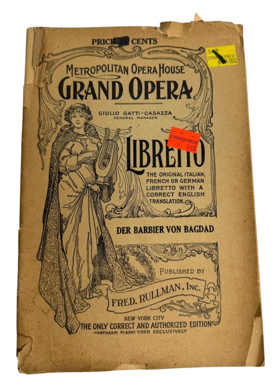 1925 METROPOLITAN OPERA HOUSE LIBRETTO (1 of 5)