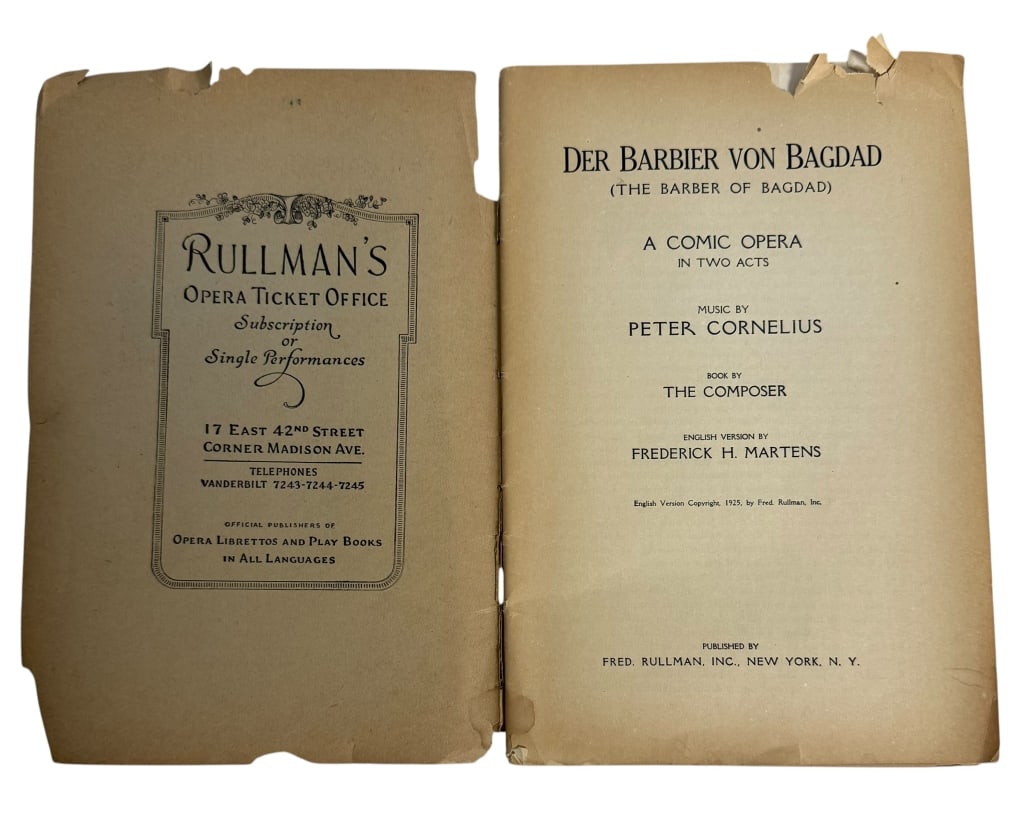1925 METROPOLITAN OPERA HOUSE LIBRETTO - 4