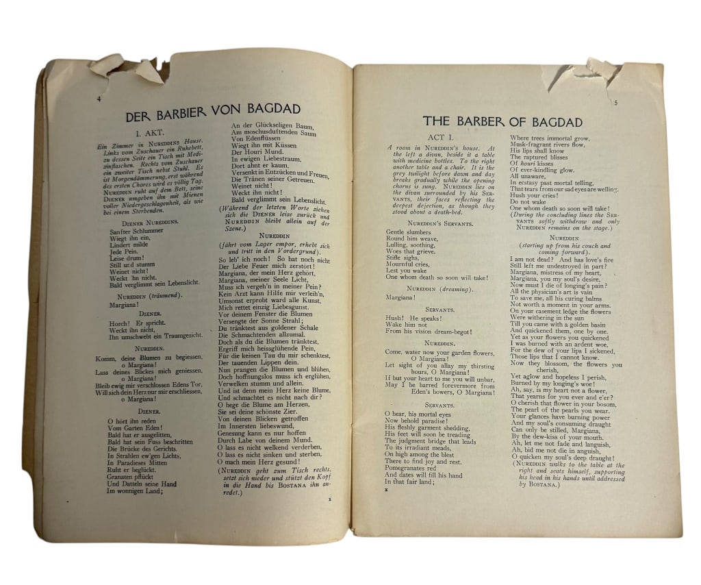 1925 METROPOLITAN OPERA HOUSE LIBRETTO - 5