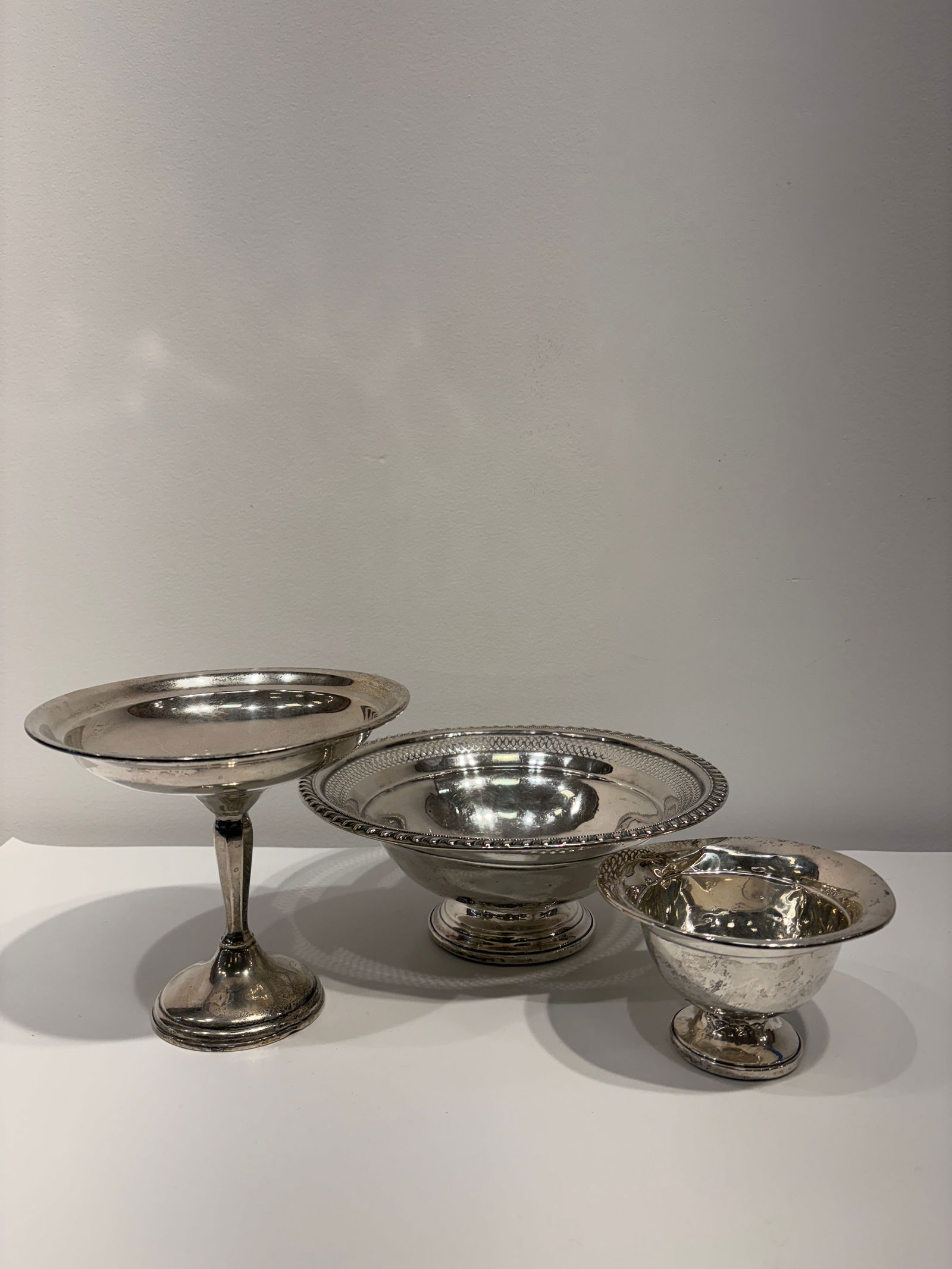 3 Antique Sterling Silver Weighted Serving Pieces (1 of 12)