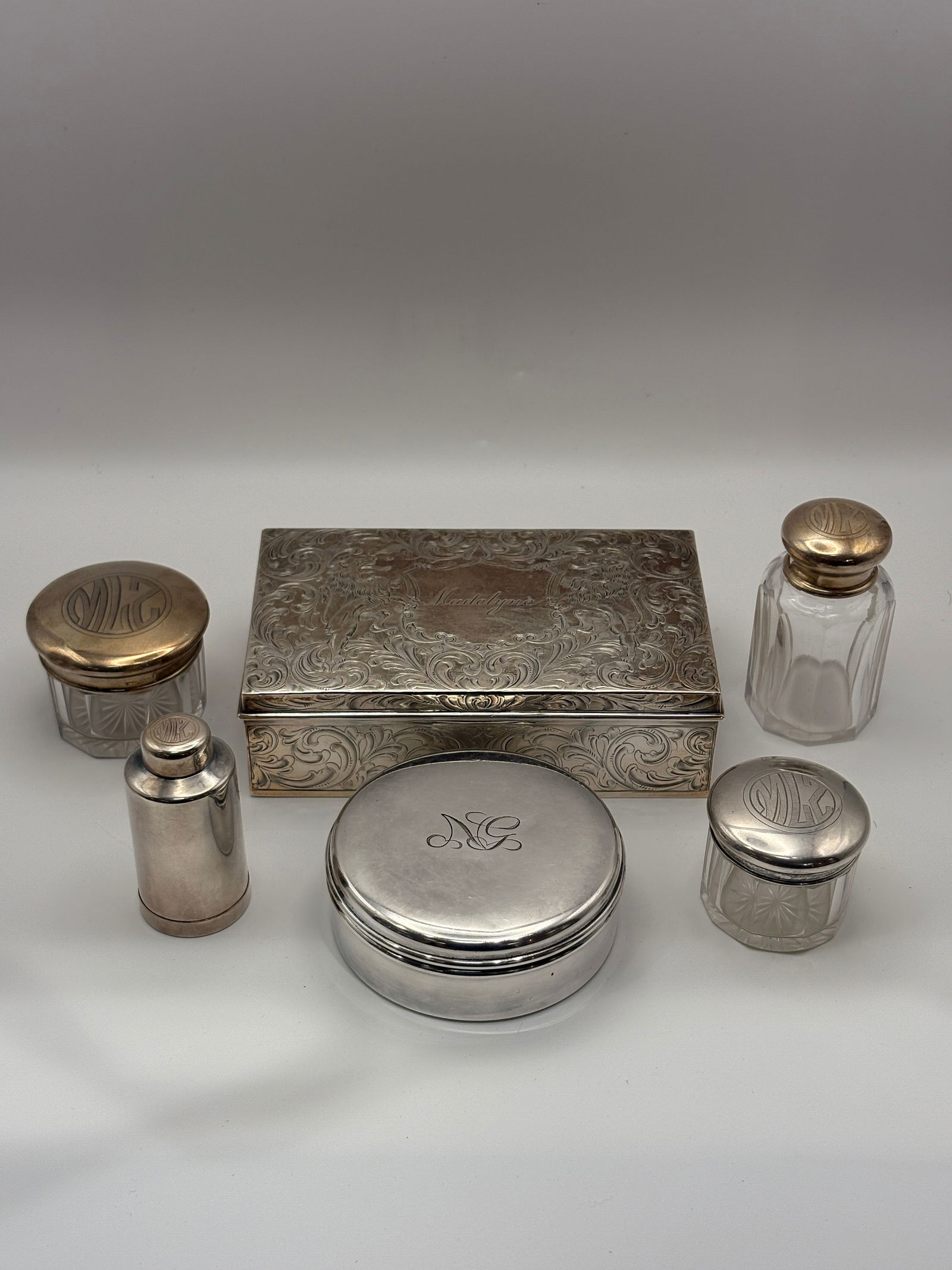 Sterling Silver items, including A large box by "Tiffany" (1 of 17)