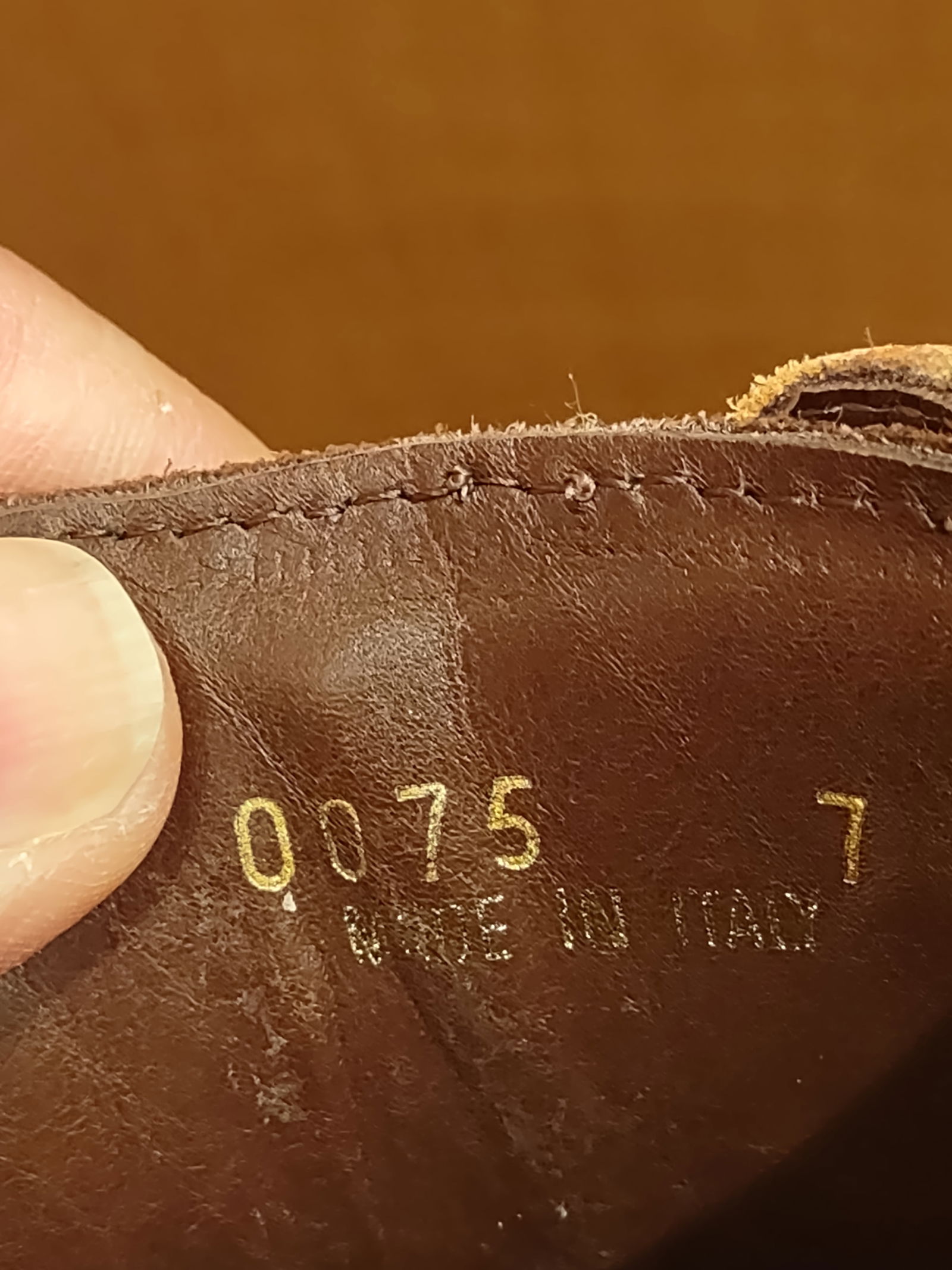 Brown Suede Leather Sneakers by "Louis Vuitton" - 7