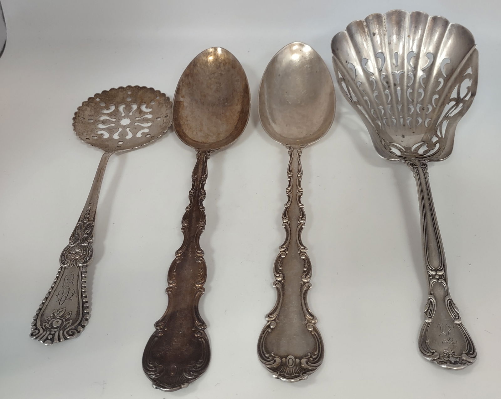 Four (4) Sterling Silvert Serving Spoons (1 of 5)