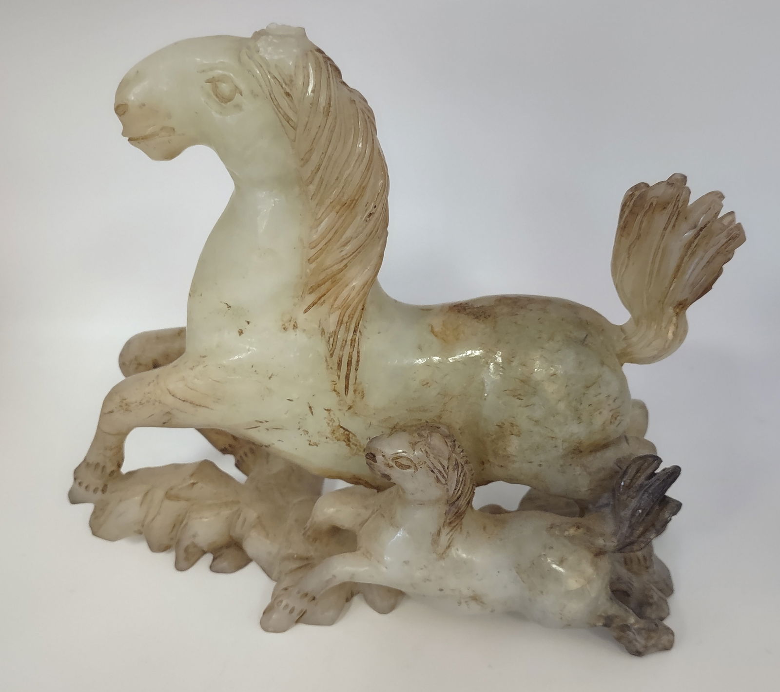 Antique Chinese Carved Jade Horses (1 of 4)