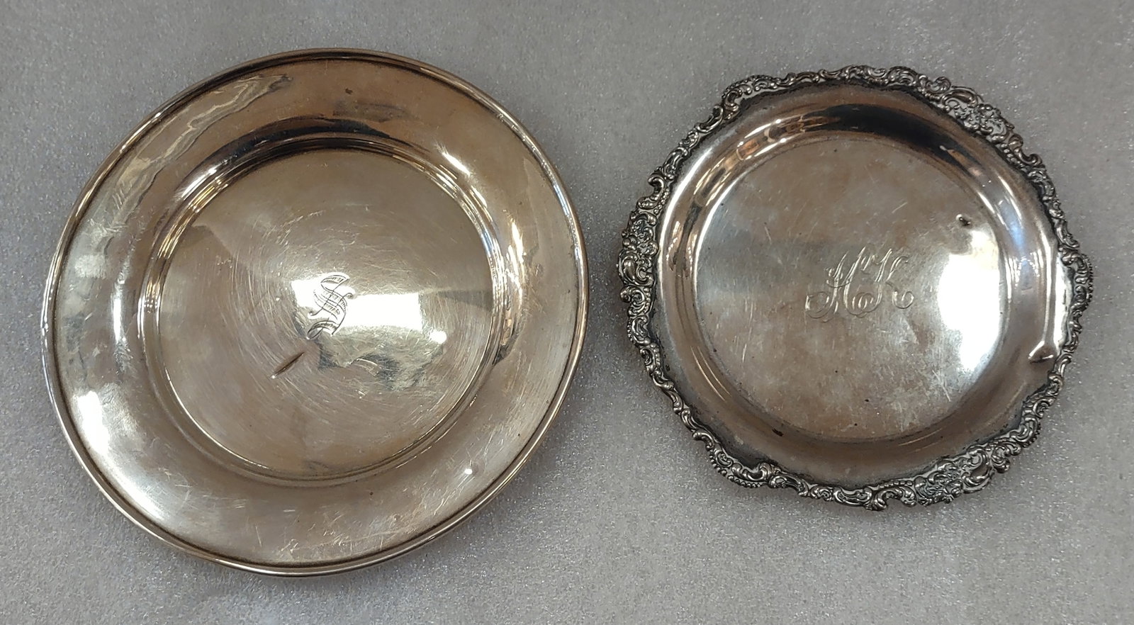 2 Sterling Silver Plates (1 of 5)