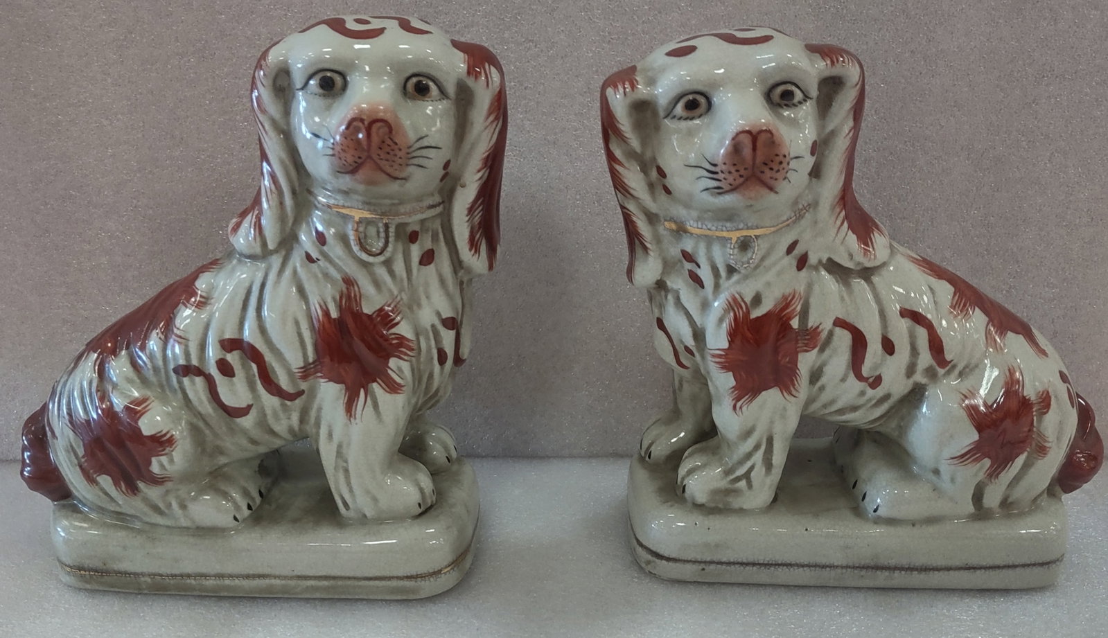 Antique Staffordshire Dog Pair (1 of 2)