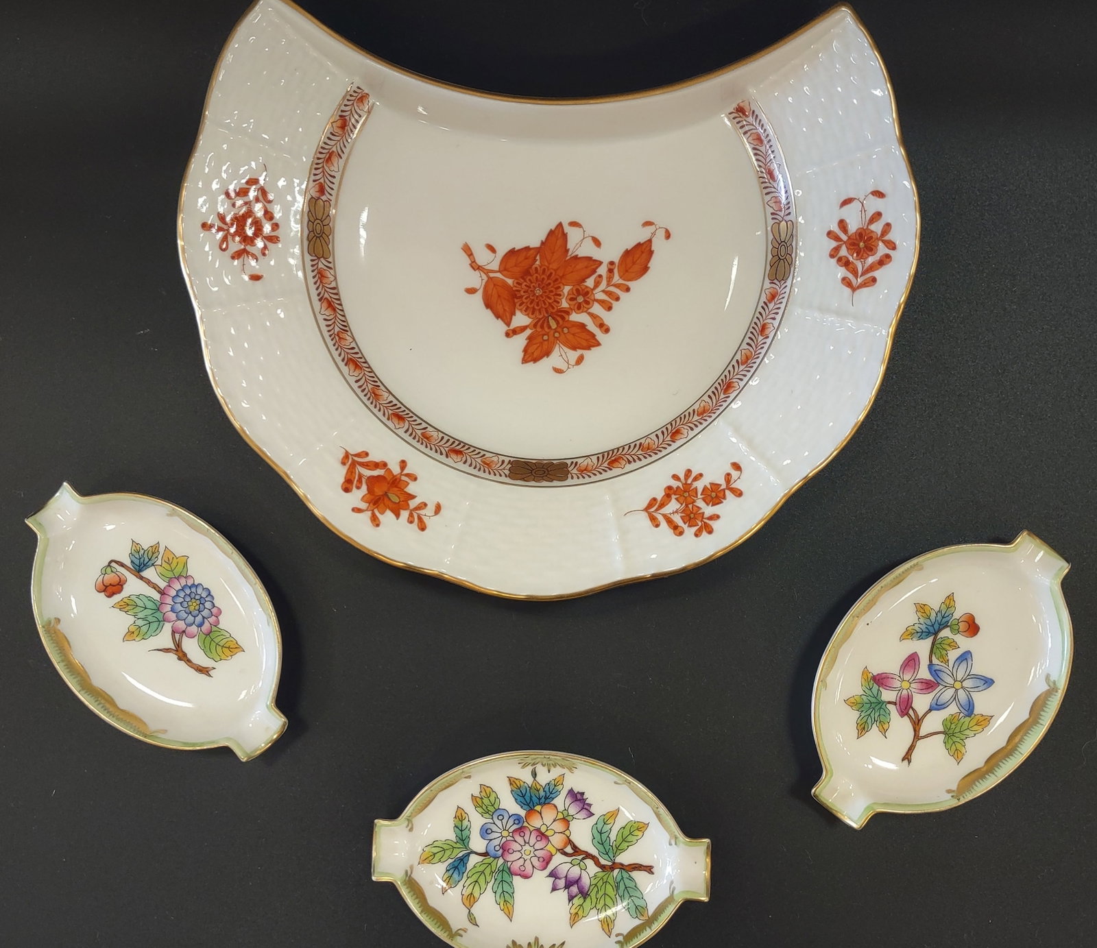4 Herend Grouping including A Rare Bone Dish - 2
