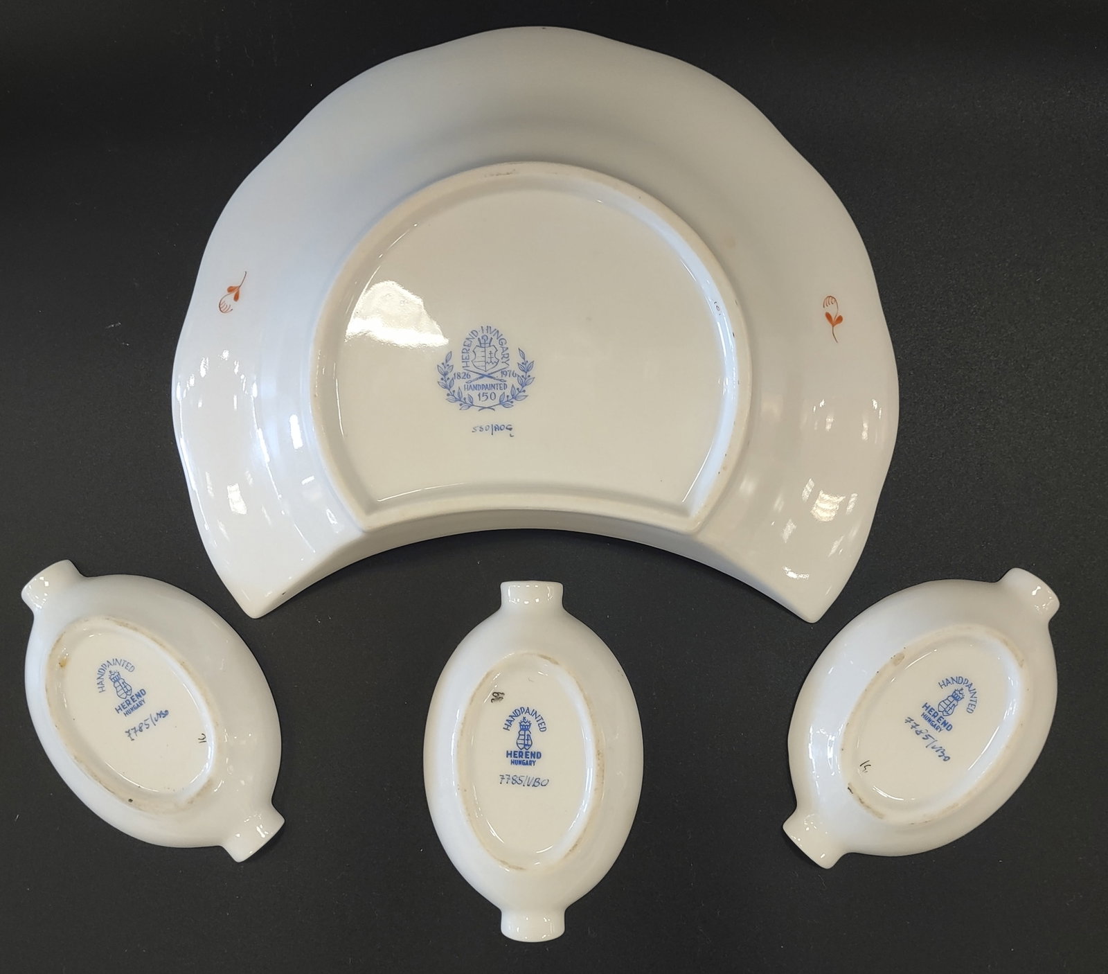 4 Herend Grouping including A Rare Bone Dish - 4