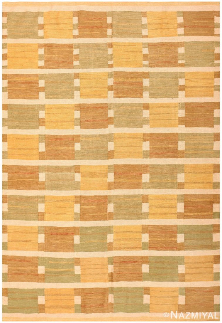 Modern Swedish design Kilim , size 7'1" x 10'4' ( 2.16 (1 of 6)