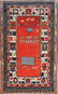 Antique Caucasian Kazak carpet , Size 4' x 6'9" - 2
