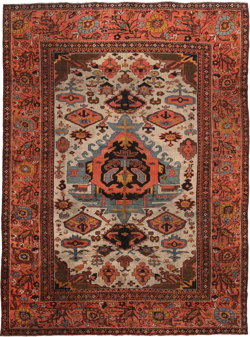 Antique Persian Mahal , Size 7'8" x 10'4" (1 of 1)