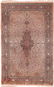 Vintage Persian silk Qum , Size 4'7" x 7'3"