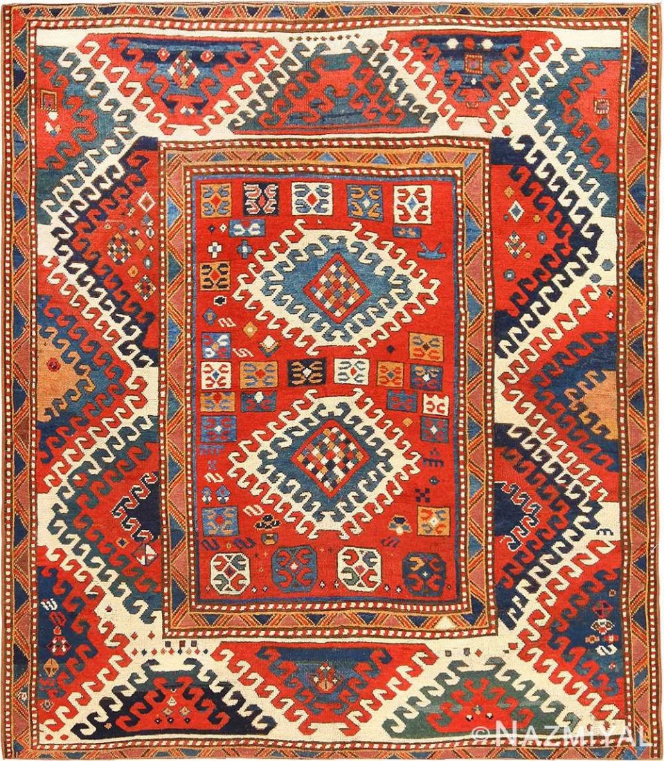 Antique Caucasian Borchalou Kazak, Size 5 (1 of 11)
