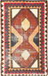 Vintage Shabby Chic Persian Gabbeh, Size 4'4" X 6'7"