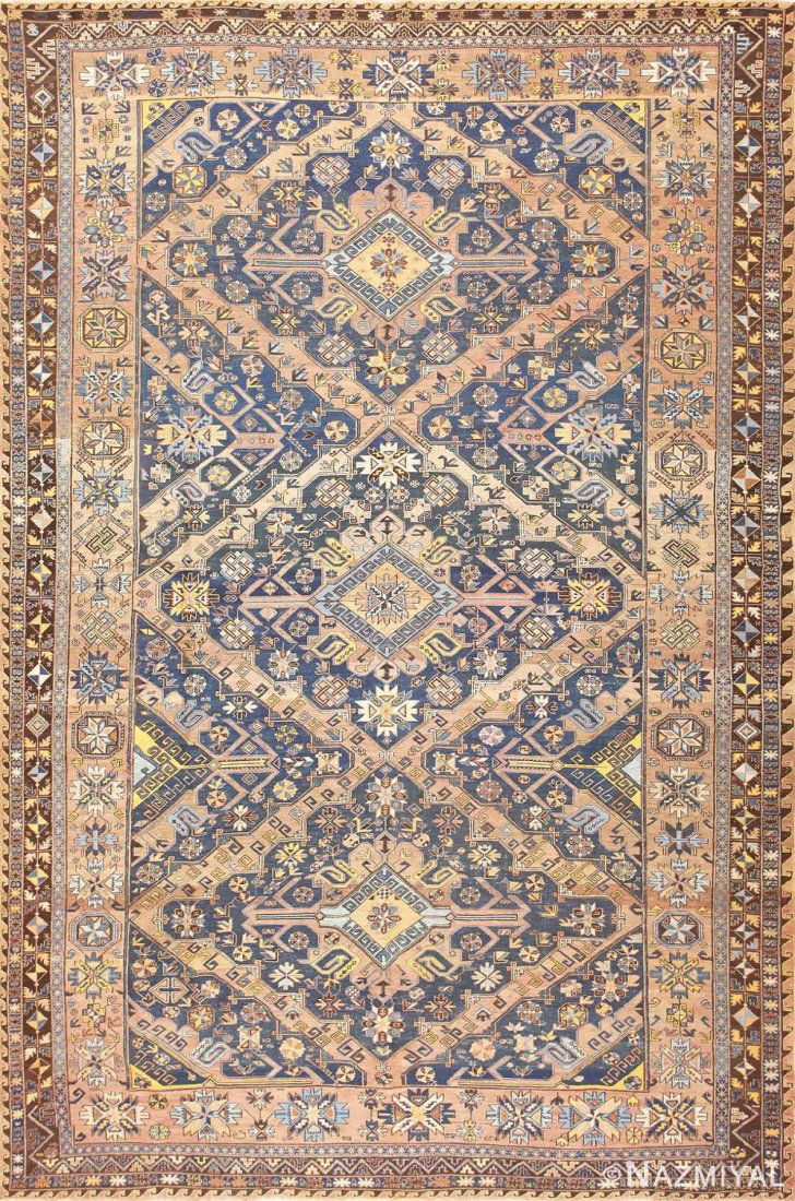 Antique Caucasian Soumak rug, 8 ft x 12 ft 4 in (1 of 6)