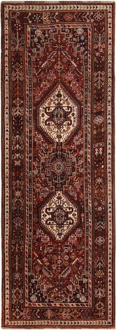 Antique Persian Gashgai , 3 ft 4 in x 9 ft 7 in (1 of 6)