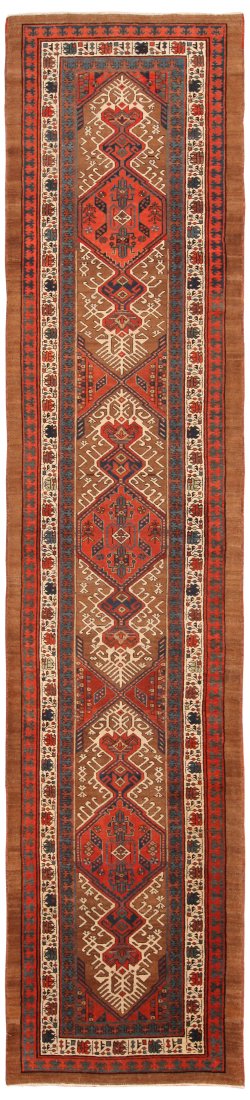 Antique Persian Serab , 3 ft 8 in x 15 ft 10 in (1 of 5)