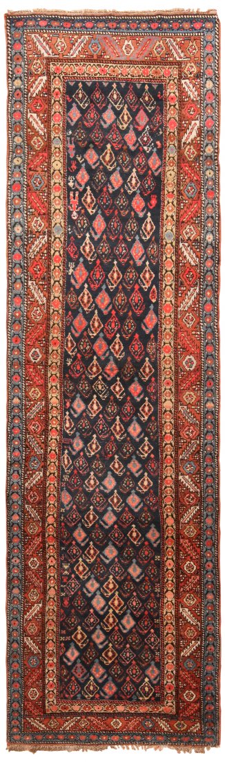 Antique N.W Persian runner , 3 ft 8 in x 12 ft 4 in (1 of 5)