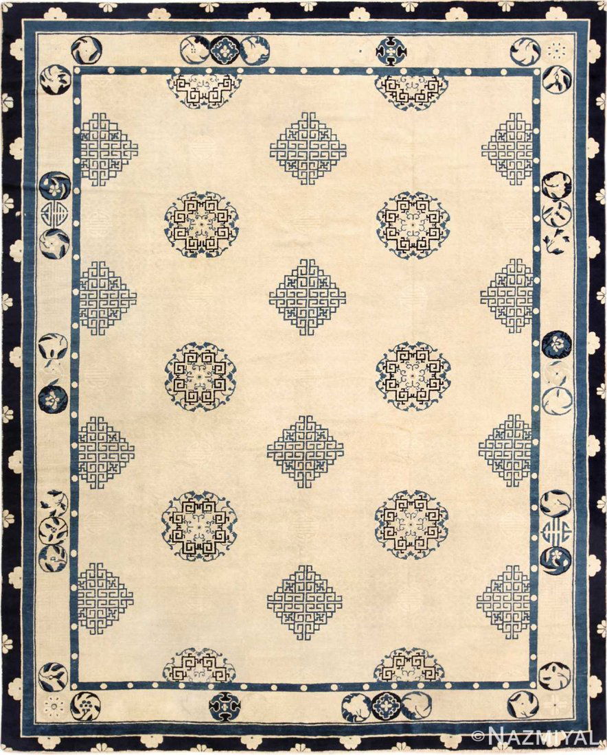 Antique Chinese carpet , 9 ft x 11 ft 5 in (1 of 10)