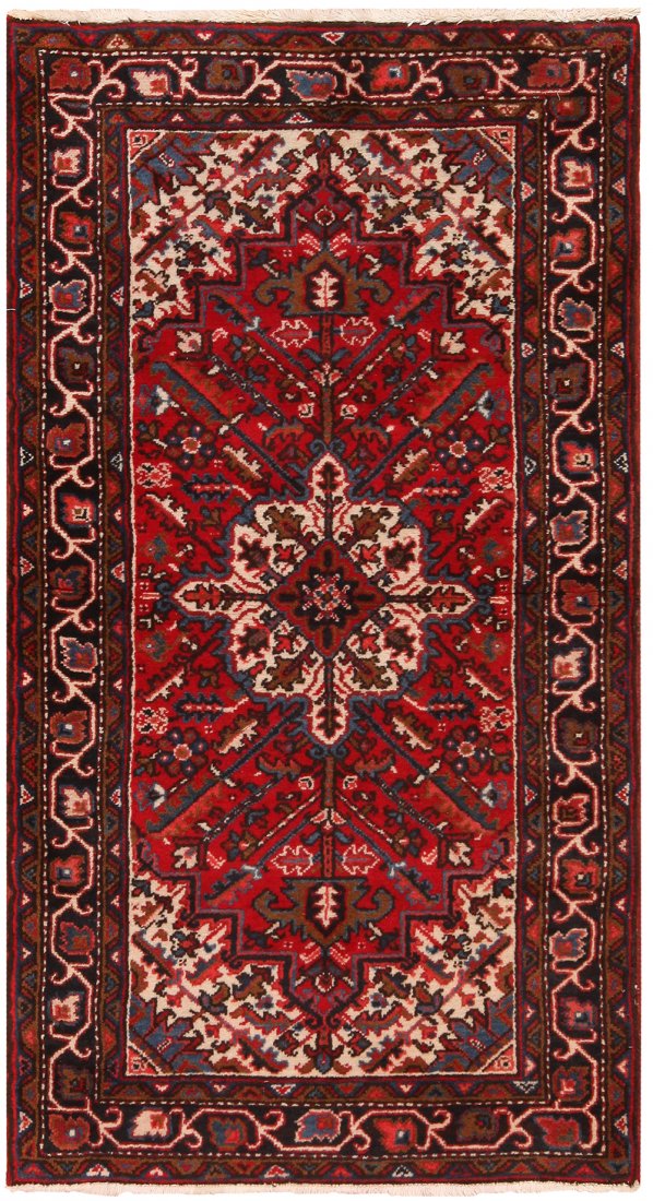 Vintage Persian Heriz , 3 ft 2 in x 6 ft: Vintage Persian Heriz , Circa 1960's.This auction includes antique rugs, vintage rugs, oriental rugs and tapestry collection from all major weaving countries. The collection includes handmade beautifu