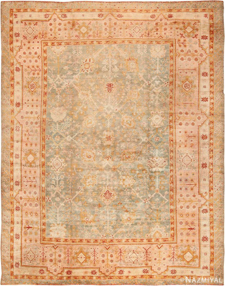 Antique Turkish Oushak , 10 ft x 13 ft (1 of 8)
