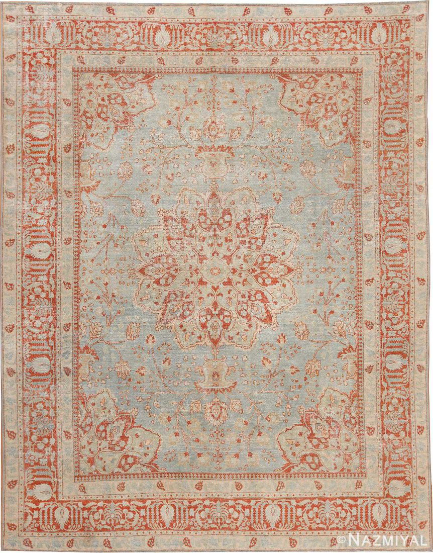 Antique Shabby Chic Persian Tabriz 8 ft 4in x 10 ft 7in (1 of 8)