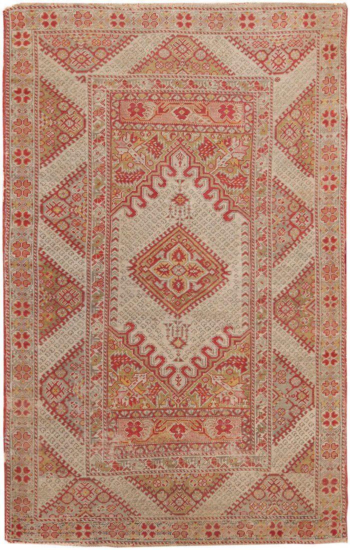 Antique Anatolian Ghiordes rug , 4 ft 3 in x 6 ft 6 in (1 of 9)
