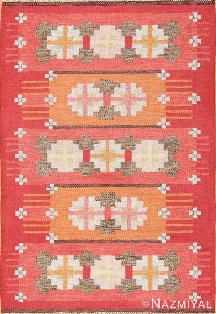 Vintage Swedish kilim , Signed (1 of 12)