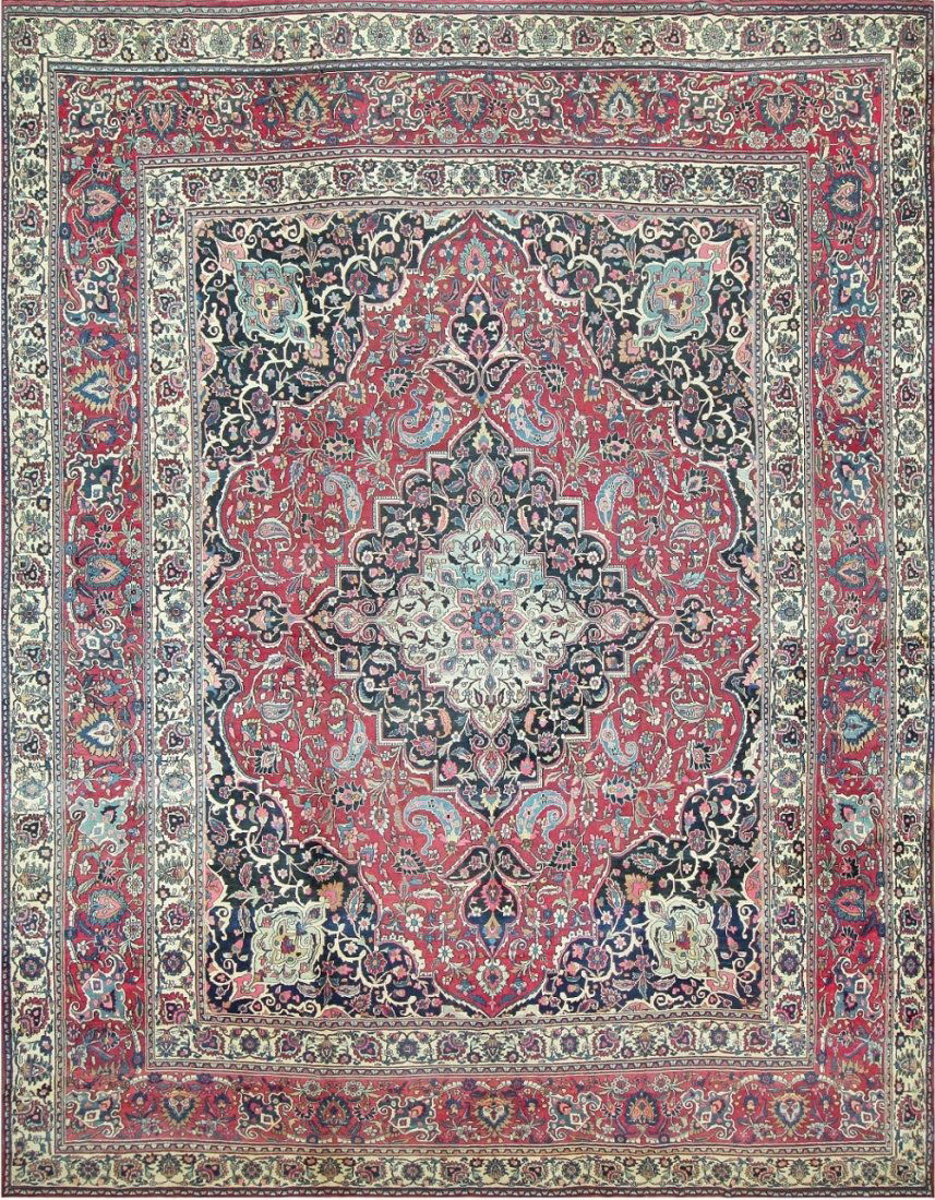 ANTIQUE KHORASSAN CARPET ,15 ft 6 in x 20 ft (1 of 9)