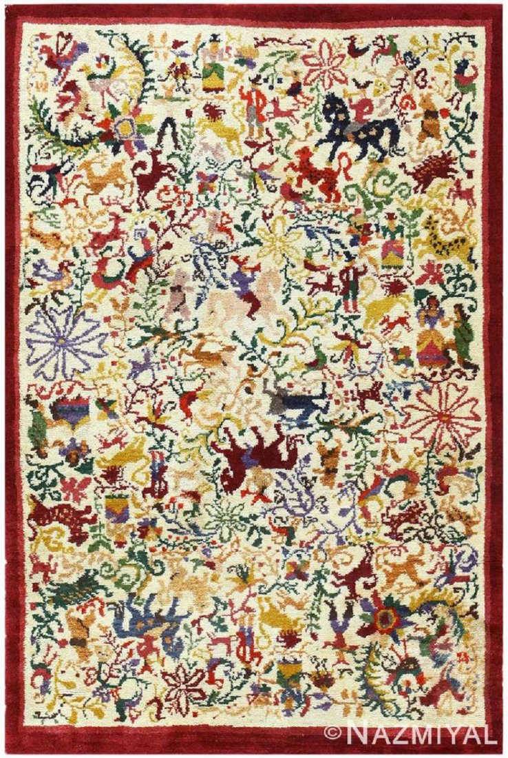 VINTAGE ECUADORIAN CARPET OLGA FISCH (1 of 6)