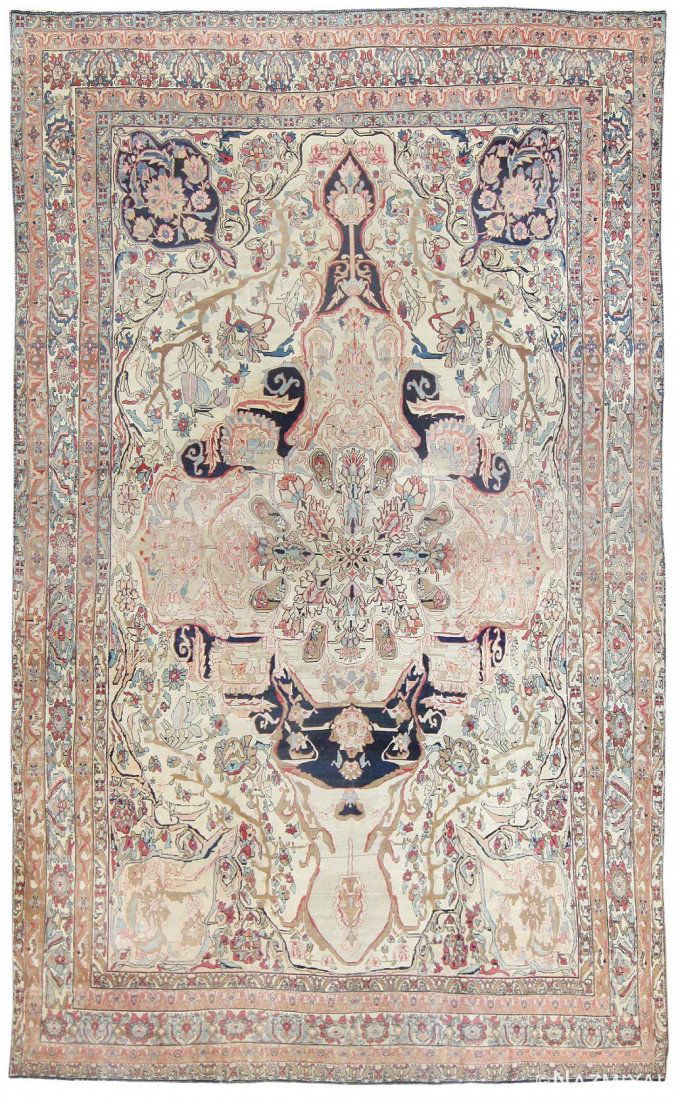 ANTIQUE PERSIAN KERMAN RUG, 17 ft 6 in x 10 ft 9 in (1 of 10)