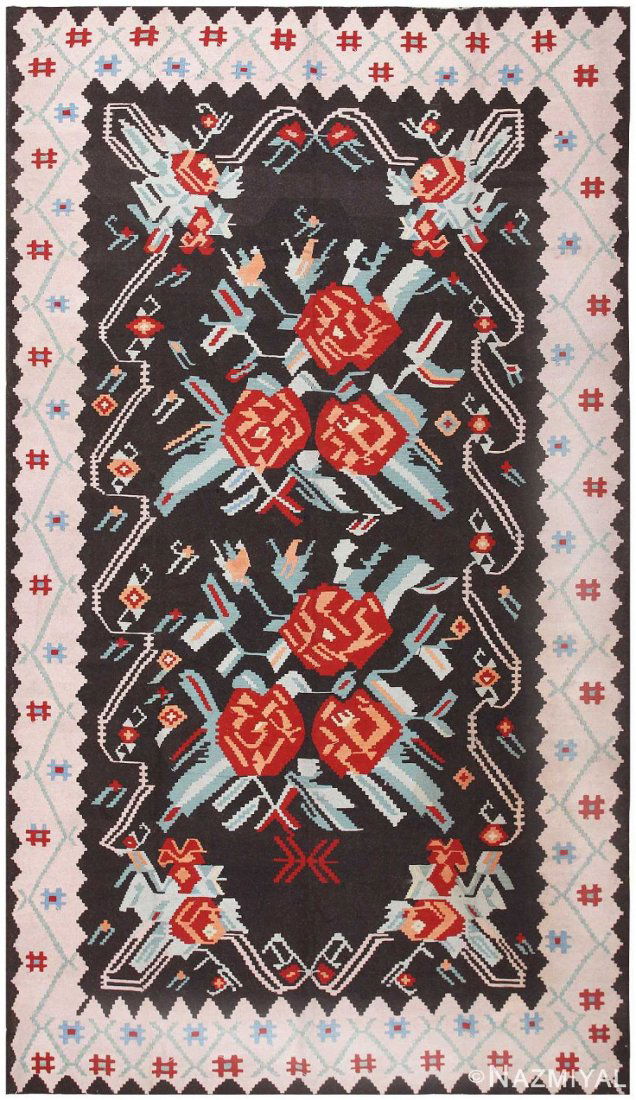 VINTAGE TURKISH KILIM RUG, 12 ft 10 in x 7 ft 4 in (1 of 7)