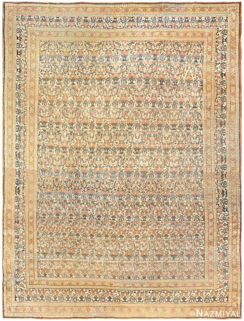 ANTIQUE PERSIAN TEHRAN RUG 12 ft 6 in x 9 ft 6 in (1 of 10)