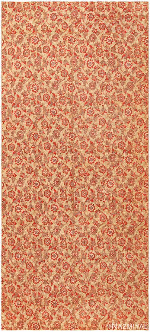 ANTIQUE AMERICAN INGRAIN CARPET, 13 ft 2 in x 6 ft 1 in (1 of 7)