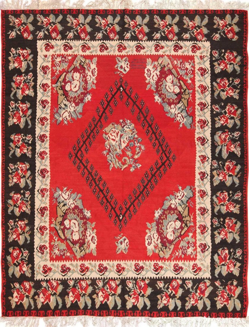 VINTAGE TURKISH KILIM RUG, 11 ft 6 in x 9 ft 8 in (1 of 11)