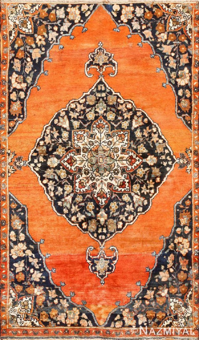 ANTIQUE PERSIAN MALAYER RUG, 6 ft 10 in x 4 ft (1 of 5)