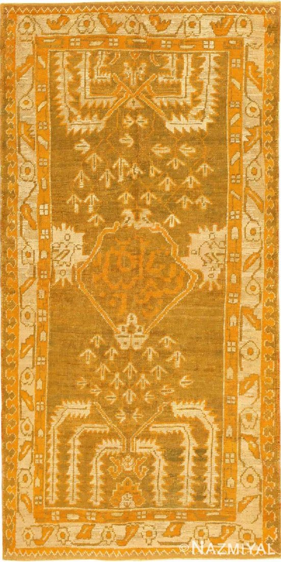 ANTIQUE TURKISH OUSHAK RUG, 6 ft 5 in x 3 ft 5 in (1 of 7)