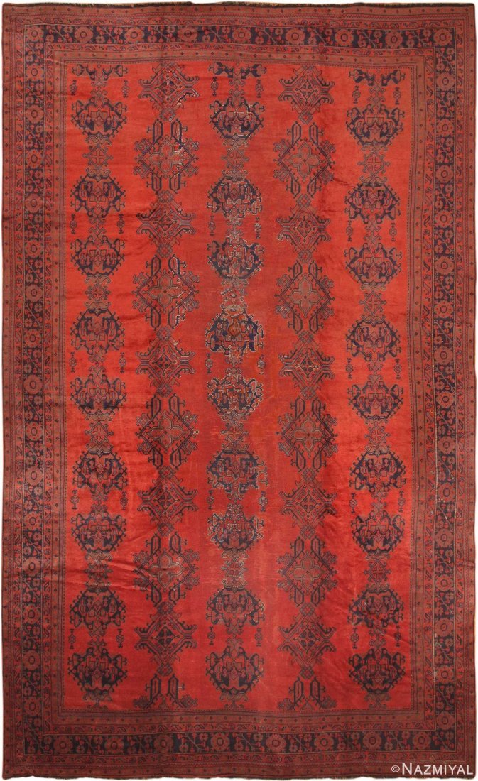 ANTIQUE TURKISH OUSHAK AREA RUG 20 ft 2 in x 12 ft 2 in (1 of 6)