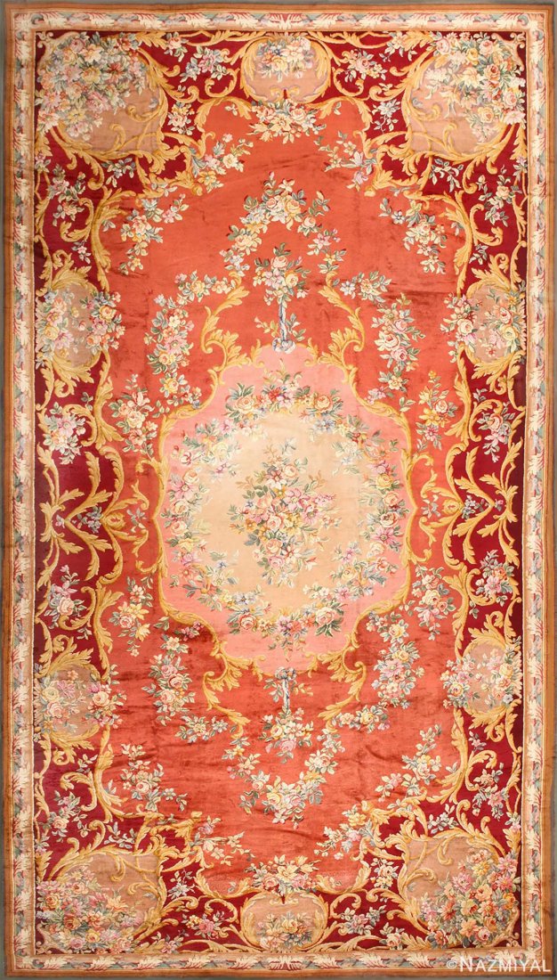 ANTIQUE FRENCH SAVONNERIE RUG, 27 ft x 15 ft (1 of 5)