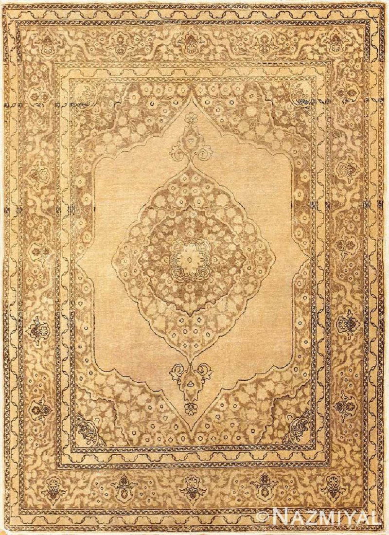ANTIQUE PERSIAN TABRIZ RUG, 5 ft 8 in x 4 ft (1 of 7)