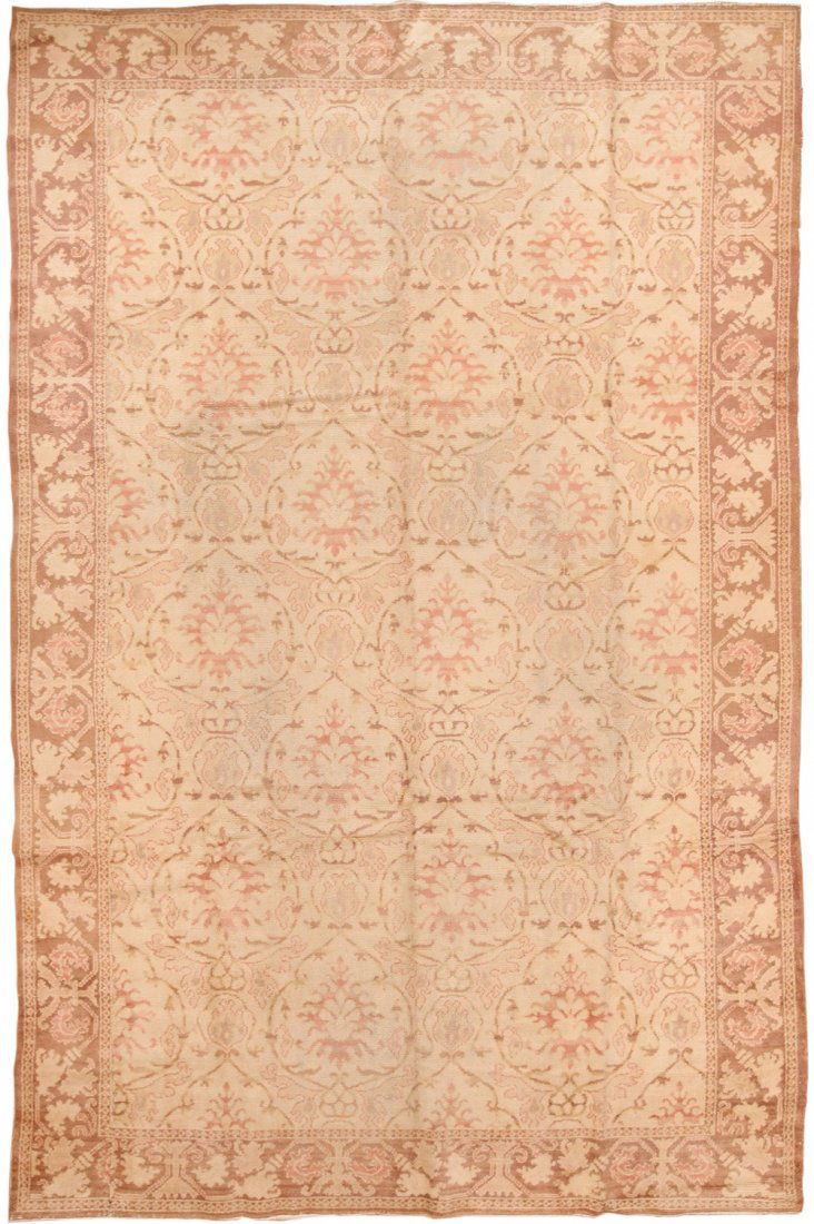 VINTAGE SPANISH RUG, 12 ft 7 in x 8 ft (1 of 10)