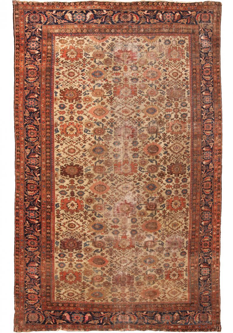 ANTIQUE PERSIAN SULTANABAD RUG, 14 ft 8 in x 9 ft (1 of 10)